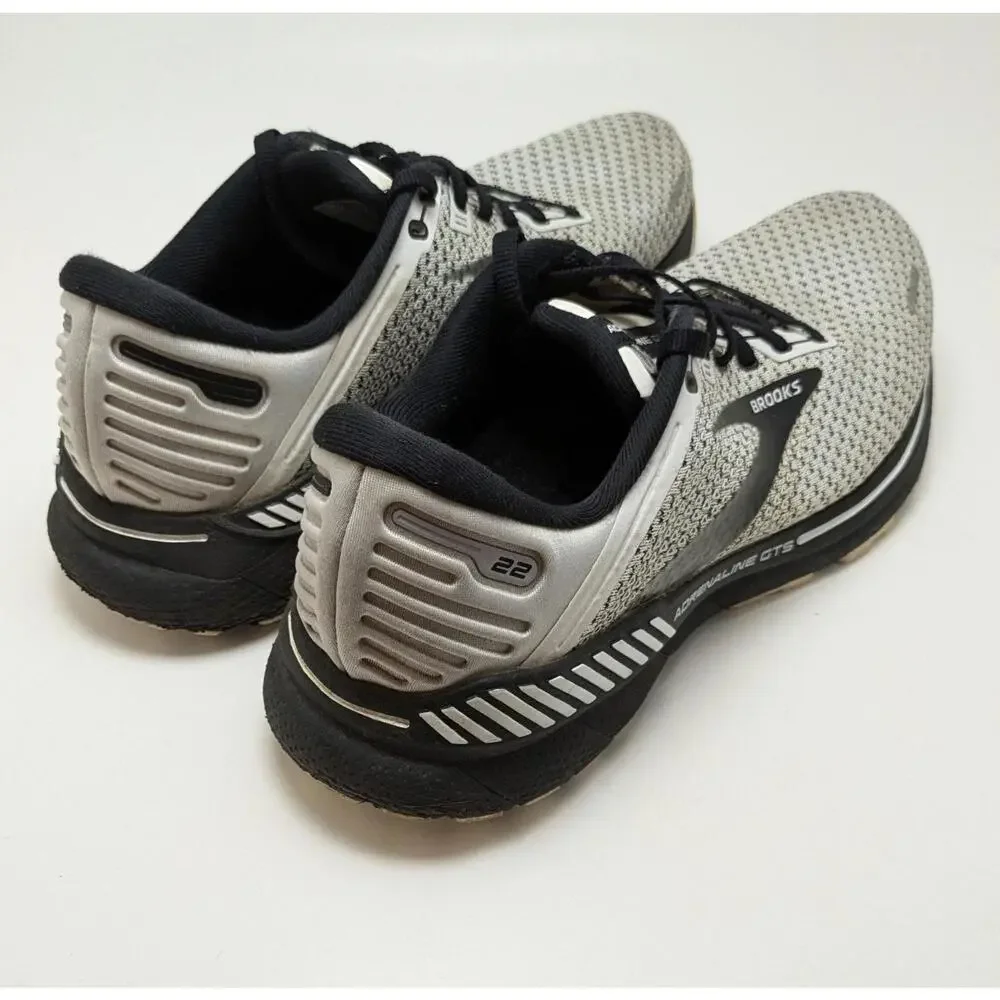 Womens Brooks Adrenaline GTS 22 White Black Running Shoes 1203531B135 Size 11